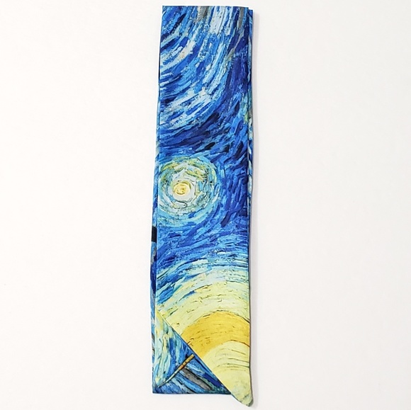 ⤵⤵2pc Exquisite Starry Night Design Cotton Scarves - Picture 4 of 7